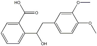 2-[2-(3,4-DIMETHOXY-PHENYL)-1-HYDROXY-ETHYL]-BENZOIC ACID Struktur