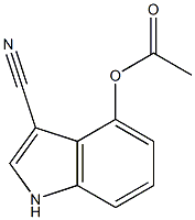 ACETIC ACID 3-CYANOINDOL-4-YL ESTER Struktur