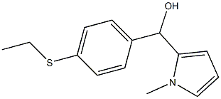 4-ETHYLTHIOPHENYL-(1-METHYL-2-PYRROLYL)METHANOL Struktur