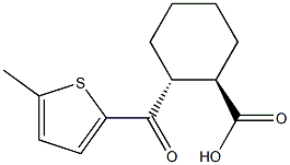 TRANS-2-(5-METHYL-2-THENOYL)CYCLOHEXANE-1-CARBOXYLIC ACID Struktur