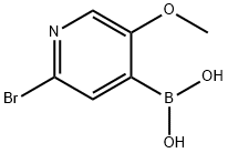 2-BROMO-5-METHOXYPYRIDINE-4-BORONIC ACID Struktur