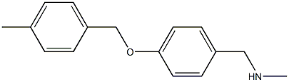 N-METHYL-1-(4-((4-METHYLBENZYL)OXY)PHENYL)METHANAMINE Struktur