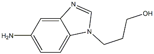 3-(5-AMINO-BENZOIMIDAZOL-1-YL)-PROPAN-1-OL Struktur