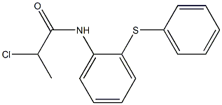 2-CHLORO-N-[2-(PHENYLTHIO)PHENYL]PROPANAMIDE Struktur