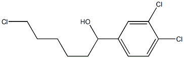 6-CHLORO-1-(3,4-DICHLOROPHENYL)-1-HEXANOL Struktur