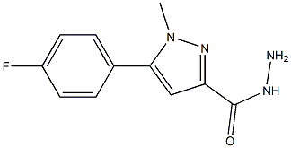 5-(4-FLUOROPHENYL)-1-METHYL-1H-PYRAZOLE-3-CARBOHYDRAZIDE Struktur