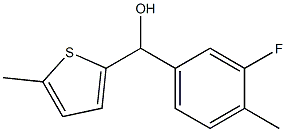 3-FLUORO-4-METHYLPHENYL-(5-METHYL-2-THIENYL)METHANOL Struktur