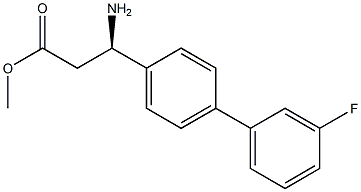 METHYL (3R)-3-AMINO-3-[4-(3-FLUOROPHENYL)PHENYL]PROPANOATE Struktur