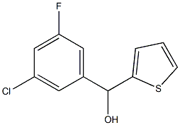 3-CHLORO-5-FLUOROPHENYL-(2-THIENYL)METHANOL Struktur