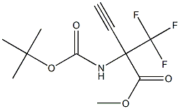 METHYL 2-[(TERT-BUTOXYCARBONYL)AMINO]-2-(TRIFLUOROMETHYL)BUT-3-YNOATE Struktur