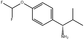 (1S)-1-[4-(DIFLUOROMETHOXY)PHENYL]-2-METHYLPROPYLAMINE Struktur