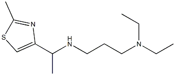 N,N-DIETHYL-N'-[1-(2-METHYL-THIAZOL-4-YL)-ETHYL]-PROPANE-1,3-DIAMINE Struktur