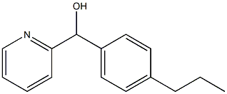 4-N-PROPYLPHENYL-(2-PYRIDYL)METHANOL Struktur