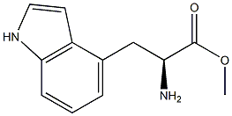 METHYL (2S)-2-AMINO-3-INDOL-4-YLPROPANOATE Struktur