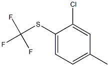 2-CHLORO-4-METHYL-1-TRIFLUOROMETHYLTHIO-BENZENE Struktur