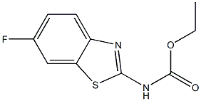 ETHYL 6-FLUORO-1,3-BENZOTHIAZOL-2-YLCARBAMATE Struktur