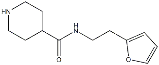 N-[2-(2-FURYL)ETHYL]PIPERIDINE-4-CARBOXAMIDE Struktur