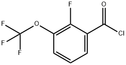 2-FLUORO-3-(TRIFLUOROMETHOXY)-BENZOYLCHLORIDE Struktur