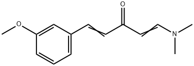 1-(DIMETHYLAMINO)-5-(3-METHOXYPHENYL)-1,4-PENTADIEN-3-ONE Struktur