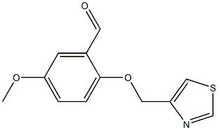 5-METHOXY-2-(1,3-THIAZOL-4-YLMETHOXY)BENZALDEHYDE Struktur