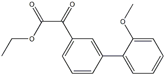 ETHYL 3-(2-METHOXYPHENYL)BENZOYLFORMATE Struktur