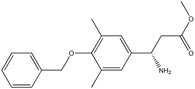 METHYL (3S)-3-AMINO-3-[3,5-DIMETHYL-4-(PHENYLMETHOXY)PHENYL]PROPANOATE Struktur