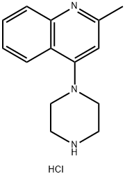 2-METHYL-4-(PIPERAZIN-1-YL)QUINOLINE HYDROCHLORIDE Struktur