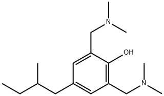 2,6-BIS[(DIMETHYLAMINO)METHYL]-4-(2-METHYLBUTYL)BENZENOL Struktur