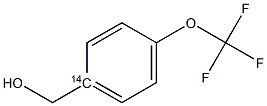 4-TRIFLUOROMETHOXY BENZYL ALCOHOL [1-14C] Struktur