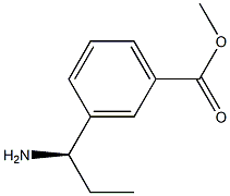 METHYL 3-((1R)-1-AMINOPROPYL)BENZOATE Struktur