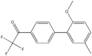 4'-(2-METHOXY-5-METHYLPHENYL)-2,2,2-TRIFLUOROACETOPHENONE Struktur