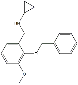 (1R)CYCLOPROPYL[3-METHOXY-2-(PHENYLMETHOXY)PHENYL]METHYLAMINE Struktur