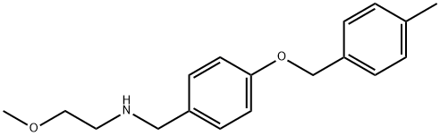 2-METHOXY-N-(4-((4-METHYLBENZYL)OXY)BENZYL)ETHANAMINE Struktur