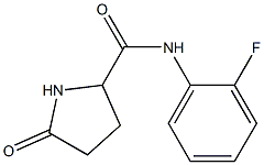 5-OXO-PYRROLIDINE-2-CARBOXYLIC ACID (2-FLUORO-PHENYL)-AMIDE Struktur