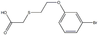 ([2-(3-BROMOPHENOXY)ETHYL]THIO)ACETIC ACID Struktur