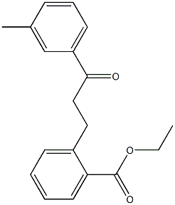 3-(2-CARBOETHOXYPHENYL)-3'-METHYLPROPIOPHENONE Struktur