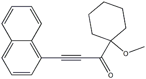 3-(1-METHOXY-CYCLOHEXYL)-1-NAPHTHALEN-1-YL-PROPYNONE Structure