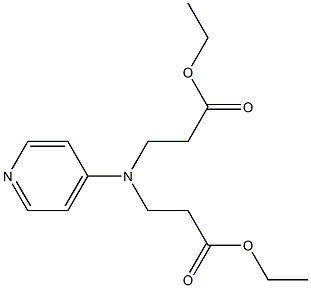 3-(ETHOXYCARBONYLMETHYL-PYRIDIN-4-YLMETHYL-AMINO)-PROPIONIC ACID ETHYL ESTER Struktur