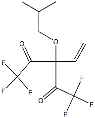 3-ISOBUTOXYVINYL-1,1,1,5,5,5-HEXAFLUORO-2,4-PENTANEDIONE Struktur