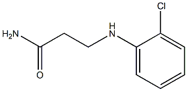 3-[(2-CHLOROPHENYL)AMINO]PROPANAMIDE Struktur