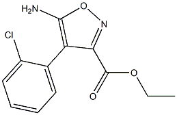 ETHYL 5-AMINO-4-(2-CHLOROPHENYL)ISOXAZOLE-3-CARBOXYLATE Struktur