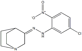 (3Z)-QUINUCLIDIN-3-ONE (5-CHLORO-2-NITROPHENYL)HYDRAZONE Struktur