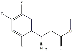 METHYL (3S)-3-AMINO-3-(2,4,5-TRIFLUOROPHENYL)PROPANOATE Struktur