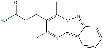 3-(2,4-DIMETHYLPYRIMIDO[1,2-B]INDAZOL-3-YL)PROPANOIC ACID Struktur