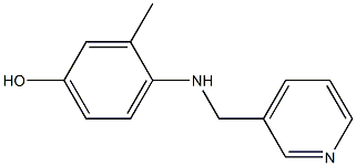 3-METHYL-4-[(PYRIDIN-3-YLMETHYL)-AMINO]-PHENOL Struktur