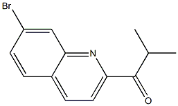 1-(7-BROMOQUINOLIN-2-YL)-2-METHYLPROPAN-1-ONE Struktur