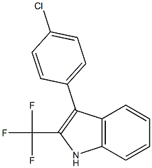 3-(4-CHLOROPHENYL)-2-(TRIFLUOROMETHYL)INDOLE Struktur