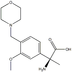 (2S)-2-AMINO-2-[3-METHOXY-4-(MORPHOLIN-4-YLMETHYL)PHENYL]PROPANOIC ACID Struktur