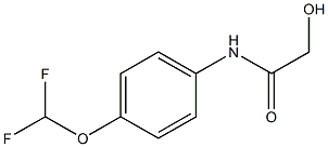 N-[4-(DIFLUOROMETHOXY)PHENYL]-2-HYDROXYACETAMIDE Struktur