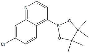 7-CHLORO-4-(4,4,5,5-TETRAMETHYL-1,3,2-DIOXABOROLAN-2-YL)QUINOLINE Struktur